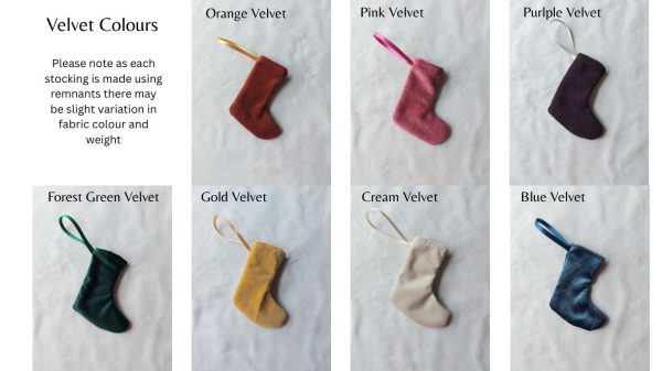 Personalised Embroidered Mini Christmas Stocking Decoration - Image 3